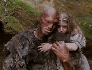Guillaume Delaunay as Ogre and Bebe Cave as Violet in <i>Tale of Tales</i>. Curzon Artificial Eye